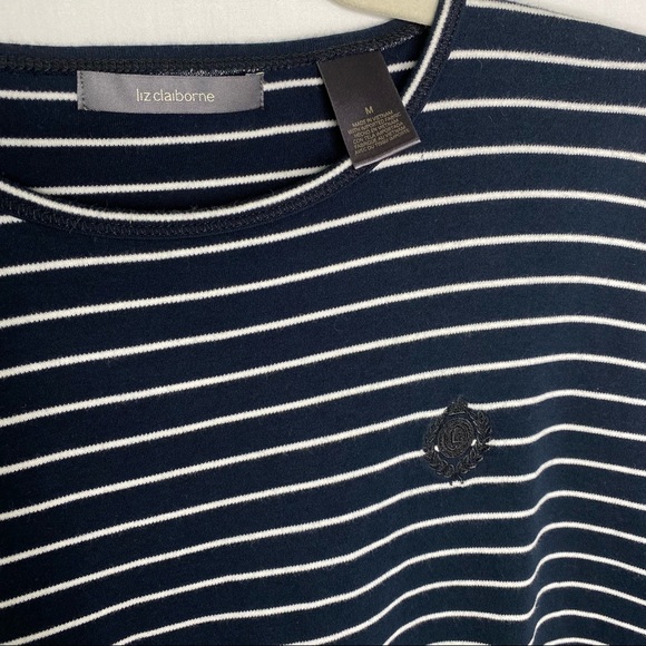 Liz Claiborne stripped cotton shirt - Picture 2 of 5